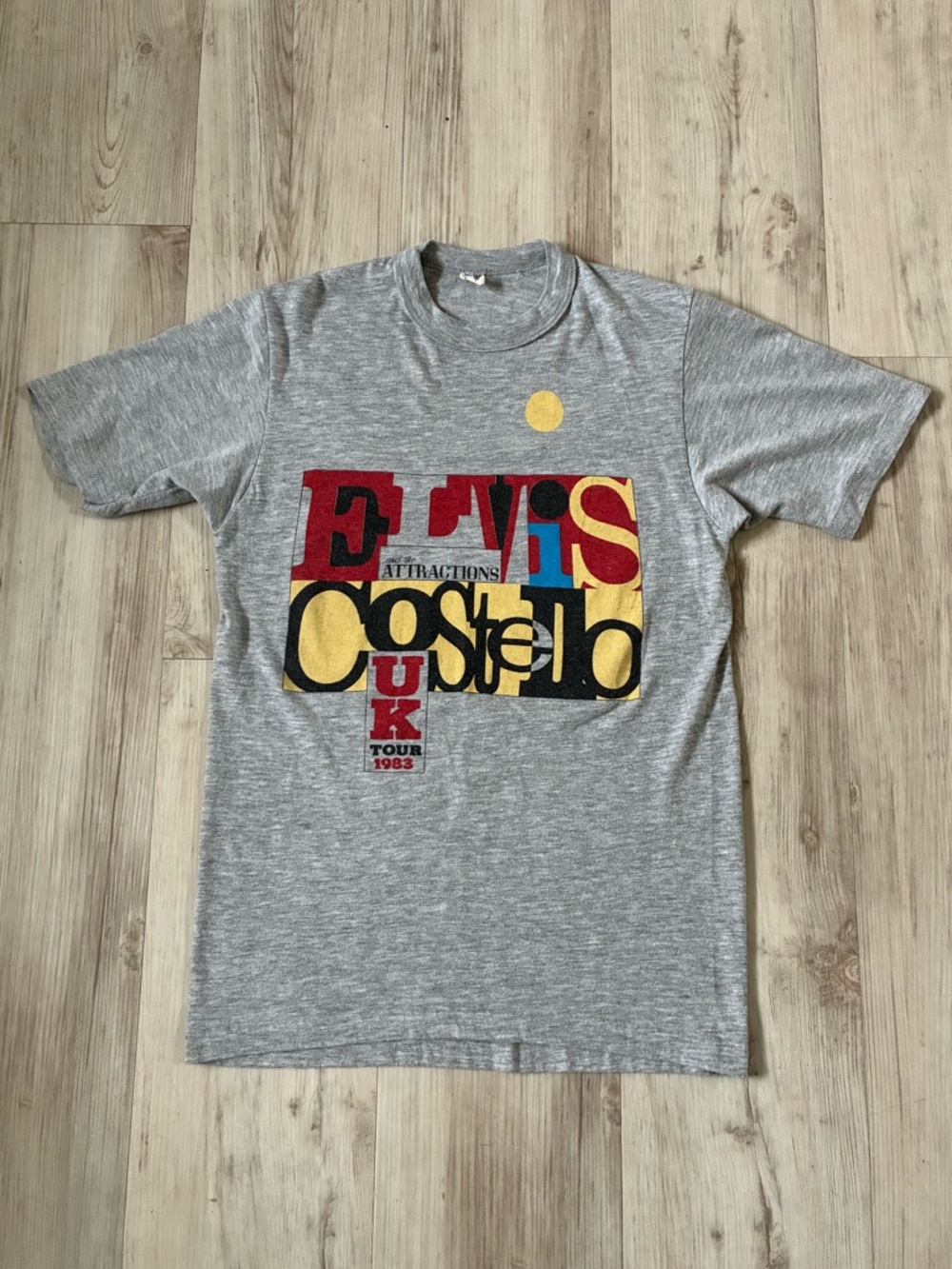 Vintage 1983 Elvis Costello and the Attractions UK Tour